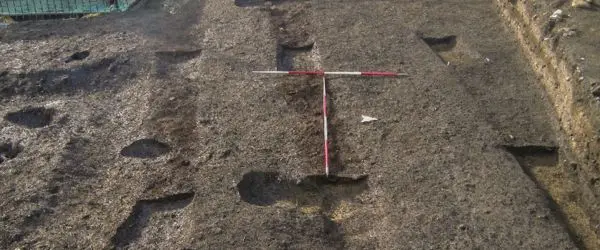 Footings of a granary